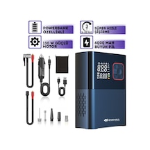 5659 Çantalı 6000mah Şarjlı 130w Araç Çakmaklıklı Kompresör
