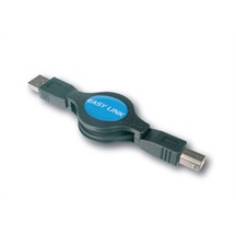 Usb 1.1 Makaralı Kablo, Usb-a Erkek/usb-b Erkek, 1.20 Metre-18045