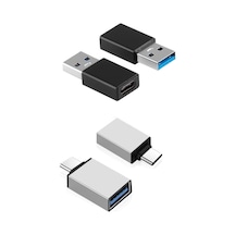 Type C Otg - Type C Usb 3.0 Çevirici 2'li Set Type C Usb 3.0 Çevirici