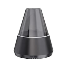 Techbloom Siyah Aa 09 Cool Ve Warm Nemlendirici Esansiyel Yağ Difüzörü 36v Usb Şarjlı 215 M2 Küçük Mekanlar İçin