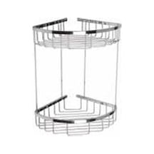 Maxıflow Oval Köşe Rafı Süngerlik Lamalı Kutulu - 304 Pirinç - İki Katlı 19x19cm 13513