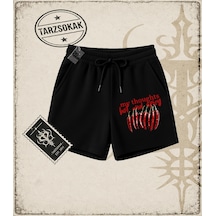 Tarzsokak Gotik & Grunge Streetwear Hot And Spıcy Unisex Şort Siyah