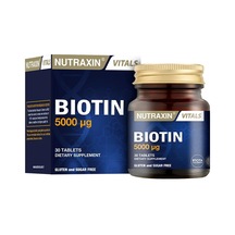 Nutraxin Vitals Biotin 5000 Mcg 30 Tablet Takviye Edici Gıda Sku: Smg8690010385895