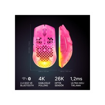 Aerox 3 Wireless Gen 2 - Magenta Haze 4k Kablosuz Gaming Mouse
