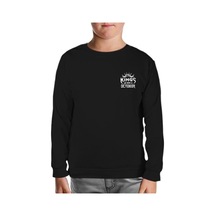 Kings Born In October - Logo Siyah Çocuk Sweatshirt Siyah