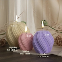 Örgü Mum Silikon Kalıp 3'lü Set S-708