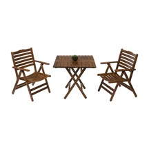 Bahçecimobilya Madrid 2&Prime;Li Set - Madrid 2Li Bahçe Seti Ceviz