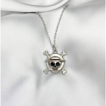 One Piece Anime Kurukafa Gotik Kolye Çok REnkli
