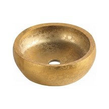 Gold Çanak Lavabo Desenli Altın