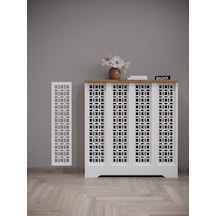 Ayasofya Model Beyaz Üstü Çam Renk 76 CM Petek Kaplama Dresuar Çam