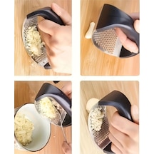 Ergonomik Kulplu Paslanmaz Çelik Pratik Sarımsak Ezici Çelik Diğer