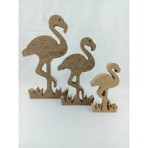 Na Neşeli Ahşap Flamingo Takım.10 Cm15 Cm 20 Cm Dik Durabilen Flamingo.boyanabilir Ham Ahşap.ahşap Boyama.oda Dekoru Model Neseliflamingo12345