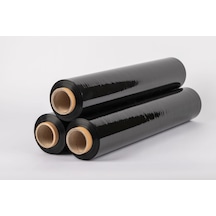 Palet Rulo Streç Film Folyo - Siyah - 17 Mikron 50 CM x 300 M - 3 Adet