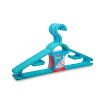 Büyük Boy Smart Elbise Askısı 6'lı 42 Cm F312 Plastik Turkuaz Tr Diğer