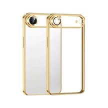 Mey İthalat iPhone Uyumlu 17 Air Lensli Silikon - Gold -