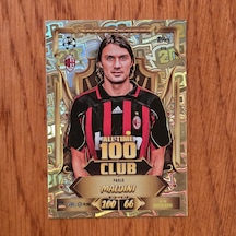 Topps Match Attax 2027 Paolo Maldini 100 Club Oyun Kartı