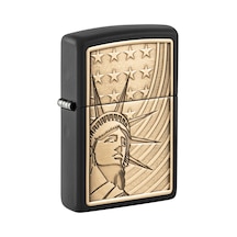 Zippo 218 Liberty And Flag Emblem Çakmak Çok Renkli