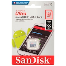 Sandisk 128 Gb Microsd Hafıza Kartı 100 Mb/s Sdxc Uhs-ı Full Hd