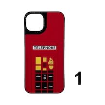 Nettech Apple Uyumlu iPhone 13 Casetify Kabartmalı Arka Koruma Kılıf - Karışık Renk Karışık Renk
