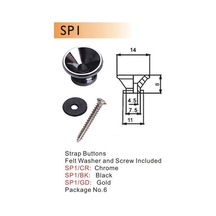 Valencia Sp1Cr Gitar Askı Pimi Chrome Dr.Parts