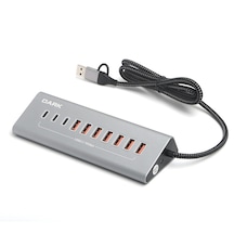 Dark 10 Port Usb 3.2 Gen2 Hub, 7x Usb-a, 3x Type-c, 10gbps, Adaptörlü Çoklayıcı DK AC USB372