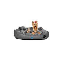 Ultrasoft Orta Irk Kedi Köpek Yatağı Yıkanabilir Yüksek Kaliteli Kumaş - 50 X 70 Cm - Gri