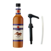 Simonelli Kahve ve Kokteyl Şurubu Tarçın Aromalı 700 ML + Pompa