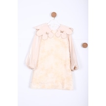 Xo Kids Kız Çocuk Elbise 3-10 Yaş 2931 Ekru
