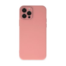 Newface - 399 - Apple iPhone Uyumlu 12 Pro Kılıf Lansman Glass Kapak - Aconcept - - Pembe