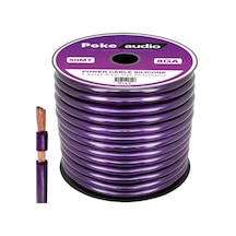 Poke Pk-1410 8ga 50 Metre Silikon İzoleli Profesyonel Oto Amfi Güç Kablosu-207020