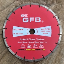 Gfb 230 MM Seramik Kesici Granit Kesici Testere Mermer Asfalt