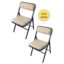 Hey 2'li Katlanır Kamp Sandalyesi Piknik Sandalyesi Kahverengi