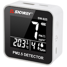 Sndway Sw-825 Pm2.5 Partikül Ölçer - Sıcaklık Ve Nem Monitörü