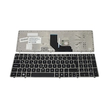 HP Uyumlu Elitebook 8560P 8570P Notebook Klavyesi (Siyah Tr) Gri Çerçeve - 551035424