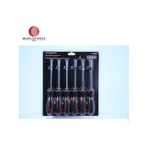 Worldforce 11470 6'lı 260 MM Lokmalı Tornavida Seti S2 Çelik Profesyonel Alet 678101113 MM