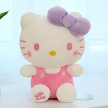 Yeni Sanrio Hello Kitty Peluş Oyuncak Kawali Kuromi Hello Kitty M-Kt Pembe 20 CM L 8İnç
