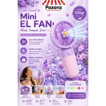 Mini Taşınabilir Fan Vantilatör Telefon Tutucu Stand Özellikli Meyve Ve Çiçek Tasarımı Küçük Vantilatör Type-c Şarj Edilebilir Soketli 3 Kademe Sessiz Taşınabilir Yelpaze Şarjlı Vantilatör