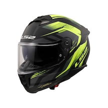 Ls2 Stream 2 Fury Kapalı Motosiklet Kaskı Gri - Neon Sarı - Mat Siyah