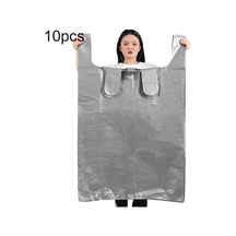 Rogfer 10 Adet 82x125 Cm Pe Büyük Kapasiteli Hareketli Ambalaj Torbaları Kalınlaşmış Yorgan Bagaj Saklama Torbaları Çok Renkli Çok Renkli