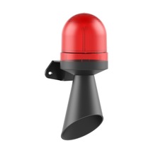 Mesan Ø70 Led Multifonksiyon 10 Ses Borulu Elektronik Siren Duvar Montaj Kırmızı 110-230vac Ms 5855.1.110-230vac