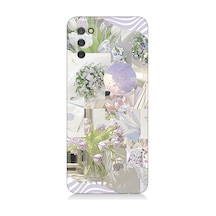 Samsung Galaxy A02s Uyumlu Pastel Çiçekler Desenli Silikon Kılıf