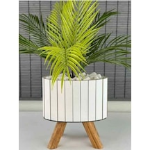 Yapay Çiçek Palmiye Areka Yapay Bitki Salon Çiçeği 9 Yaprak 50cm