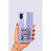 Samsung Galaxy Uyumlu A07 Kartlıklı Xoxo Desenli Kılıf