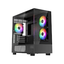 1st Player Mıku Mi5 Siyah 750w 80+ Atx 3.1 Sılver Argb 6x12cm Fan Temperli Cam Usb 3.0 M-atx Kasa Bsk2026