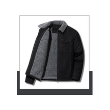 Polar Astarlı Ve Kalınlaştırılmış Kuzu Postu Erkek Ceketi Siyah