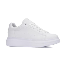 Moda Ayakkabı Bst-150 Deri Comfortable Erkek Sneaker Ayakkabı Beyaz