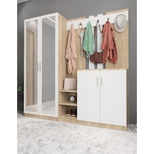 Flora Aynalı Portmanto Vestiyer- MB-200 cm