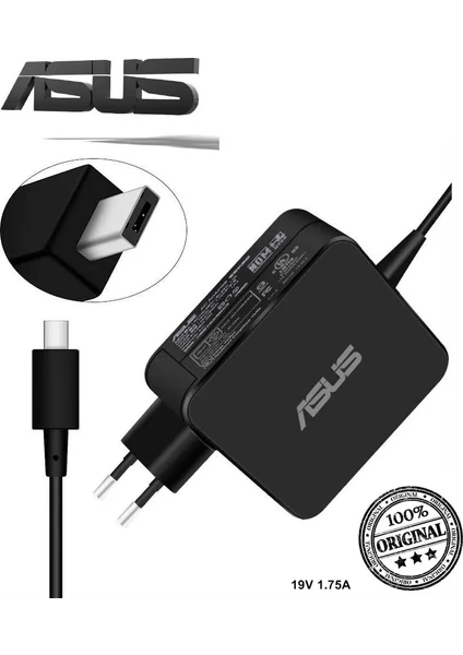 Asus Orjinal 19v 1.75a 33w Kare Square Tip Adaptör Şarj Cihazı