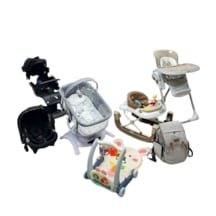 Öykü Bebek Dunyasi Yeni Doğan Bebek Çeyiz Seti Full Set-prego- Park Beşik- Mama Sandalyesi - Otomatik Beşik-oto Koltuğu