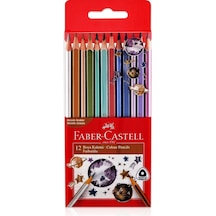 Faber-castell Üçgen Boya Kalemi Metalik 12'li Çok Renkli